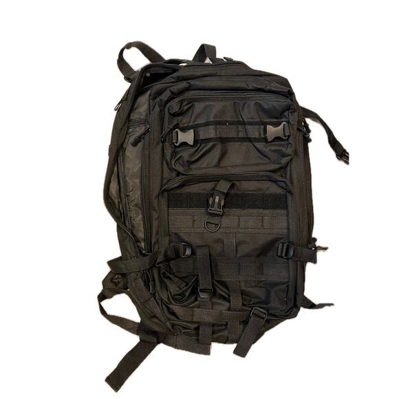 East West Black Tactical Backpack